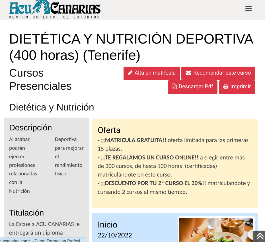 Dietética y Nutrición deportiva