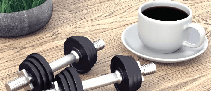 Café durante el entrenamiento