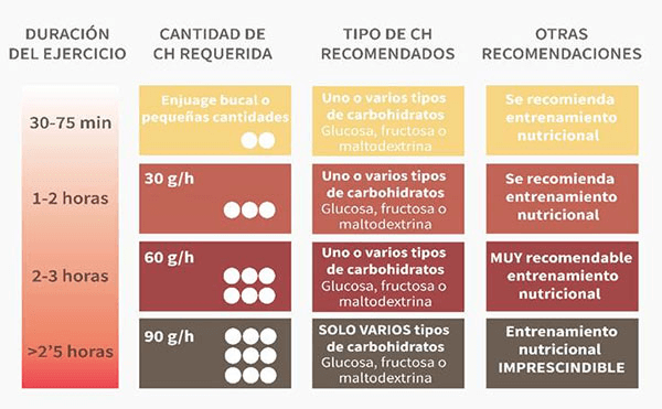 Cantidad de carbohidratos que necesitas