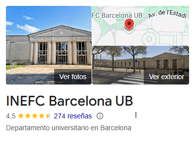 INEFC Barcelona UB