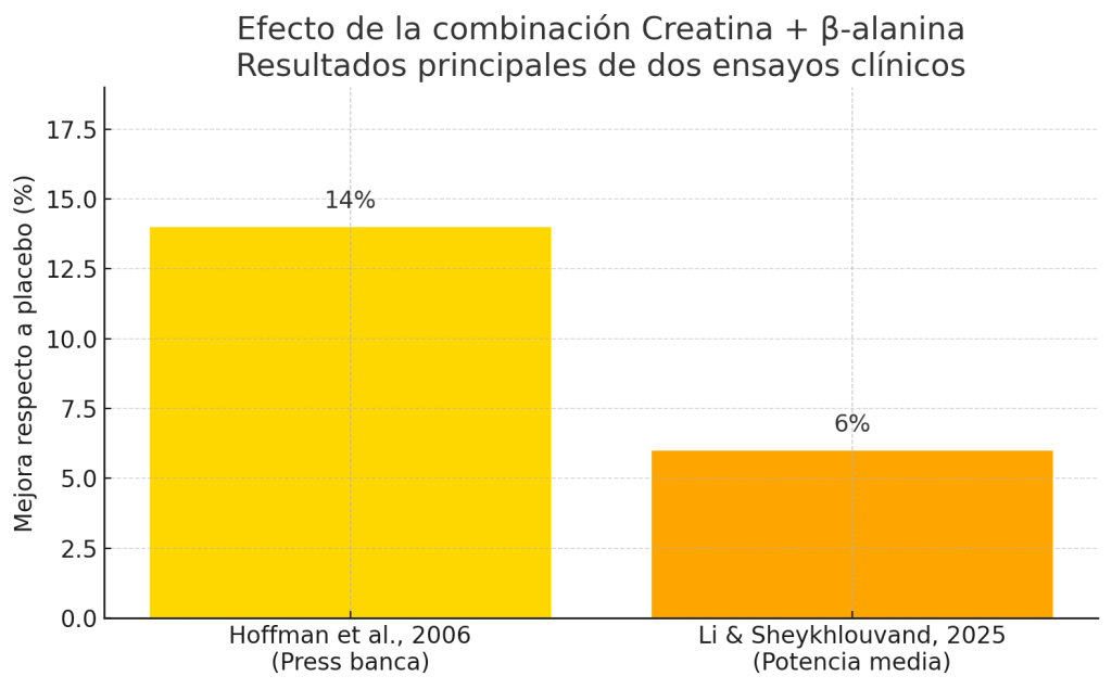 Efectos combinación de Creatina beta-alanina