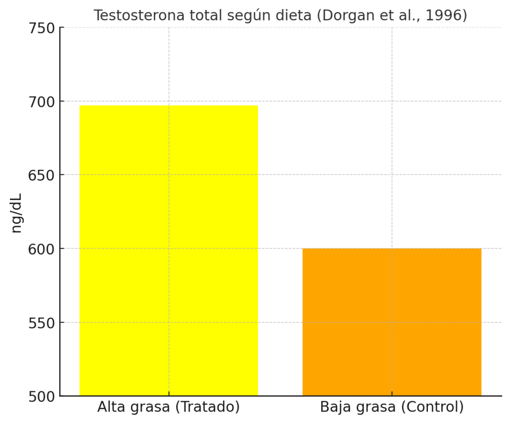 ¿Cuánta grasa debo comer para ganar masa muscular? 3 Testosteronas según la dieta