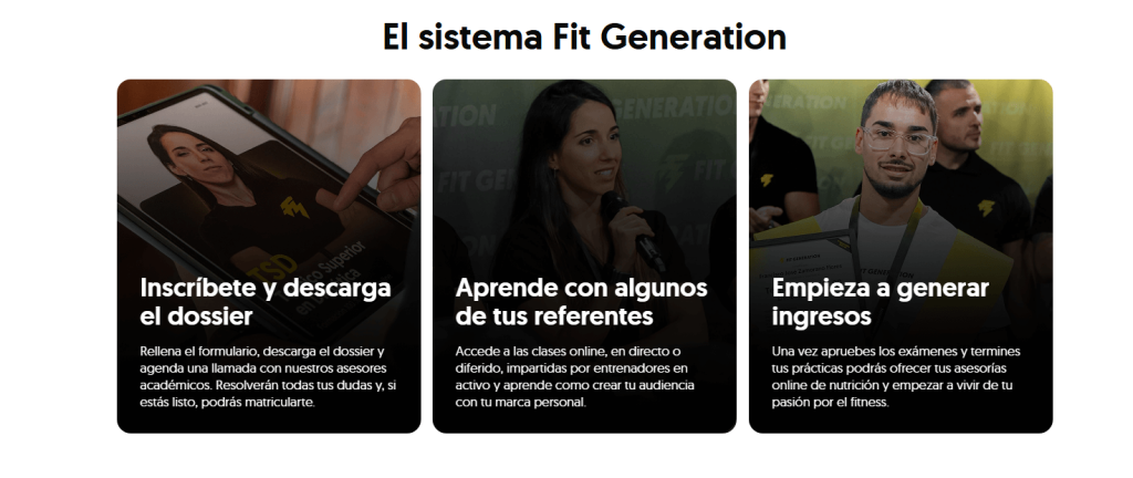 Estudiar dietética en Fit Generation