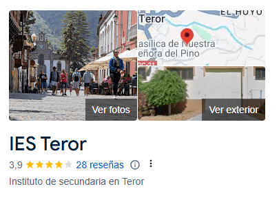 IES Teror ubicación y opiniones