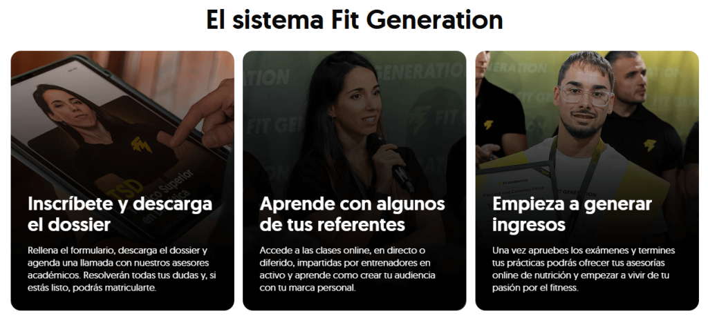 Fit Generation estudiar dietética
