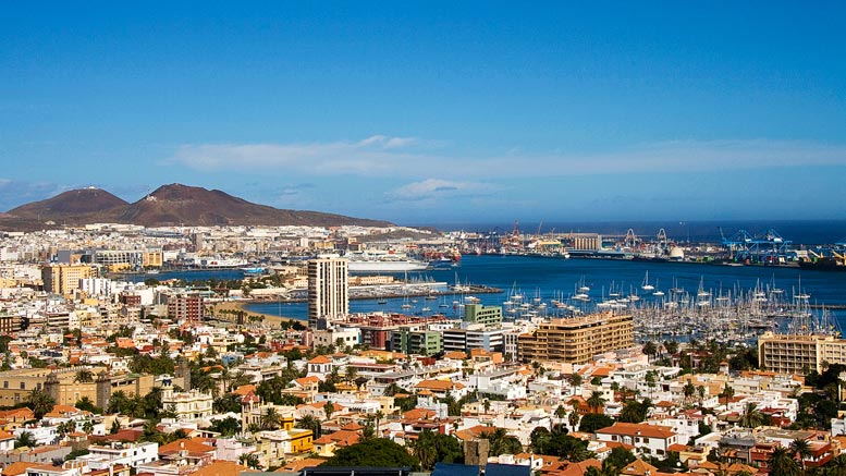 Las palmas Gran Canaria luchtfoto
