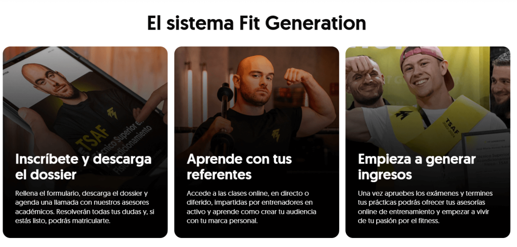 TSAF en Fit Generation