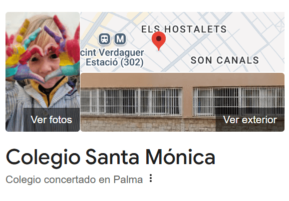¿Dónde Estudiar TSAF en Palma de Mallorca? 9 Colegio Santa Mónica