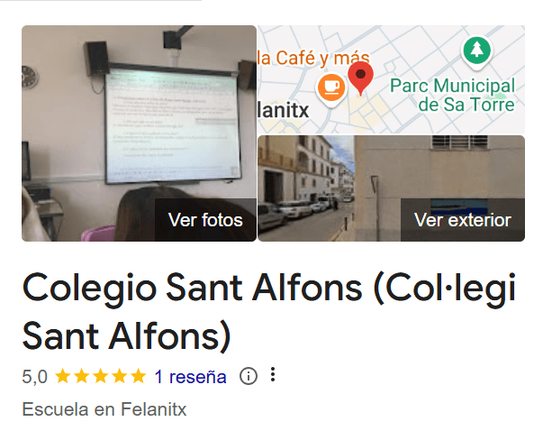 ¿Dónde Estudiar TSAF en Palma de Mallorca? 13 Colegio Sant Alfons