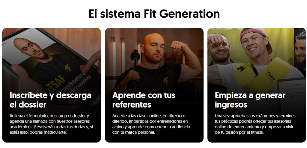Fit Generation TSAF online
