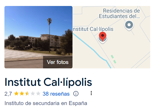 Instituto Cal·lípolis Reseñas