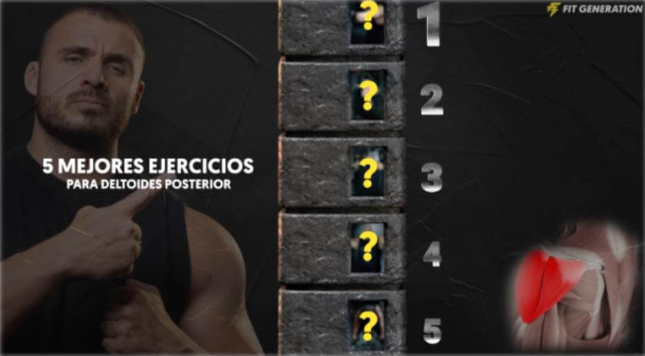 Mejores ejercicios Deltoides posterior