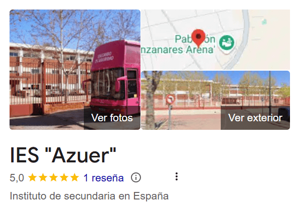 IES Azuer Instituto en España