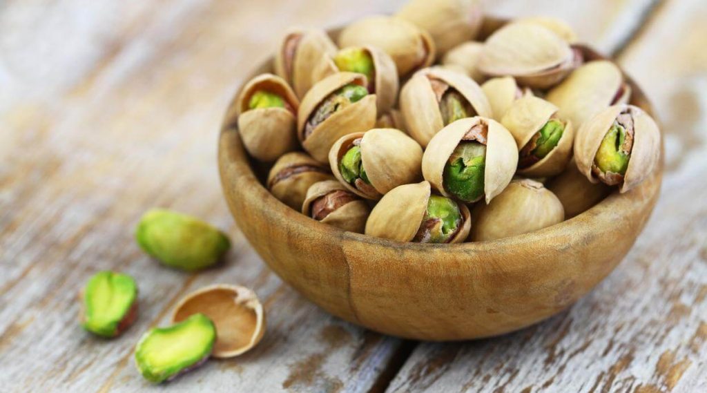 Frutos secos saludables pistachos