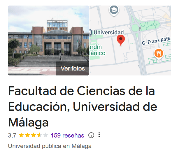¿Dónde estudiar CAFYD en Málaga? 3 Universidad de Málaga