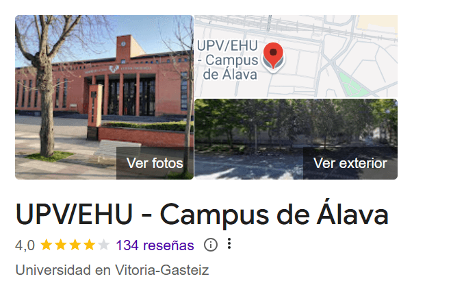 ¿Dónde estudiar la Carrera de Nutrición en País Vasco? 3 Universidad del País Vasco
