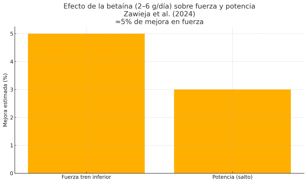 Efecto de la Betaína fuerza y potencia