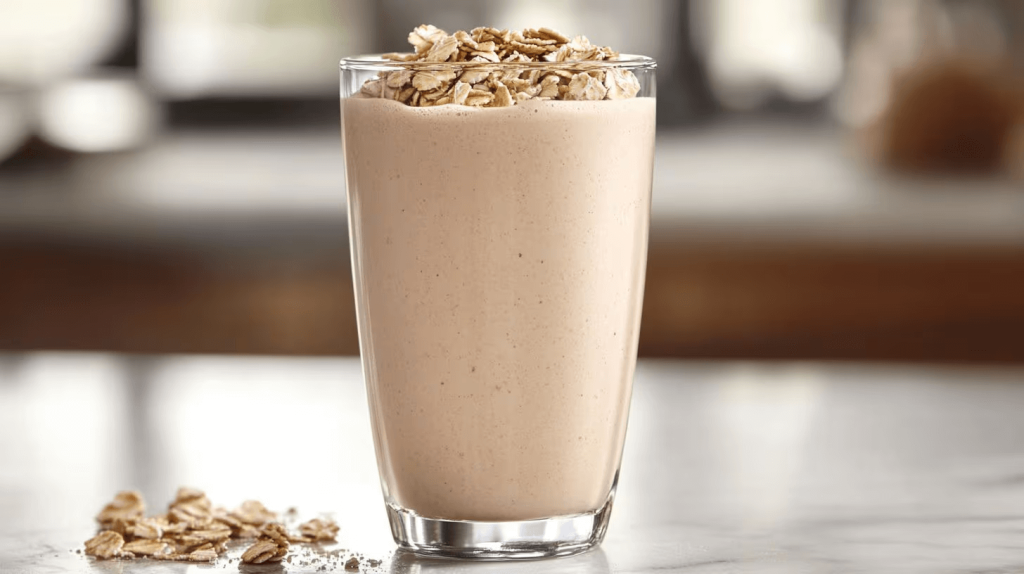 Batido de proteína de soja y avena