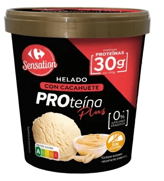 Helado Proteína con Cacahuete