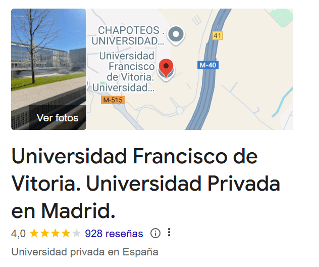 Universidad Francisco de Vitoria