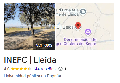 INEFC Lleida España