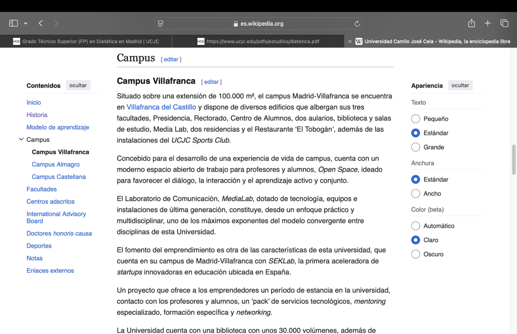 Wikipedia campus de Villafranca