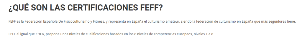 Web de ifbbspain