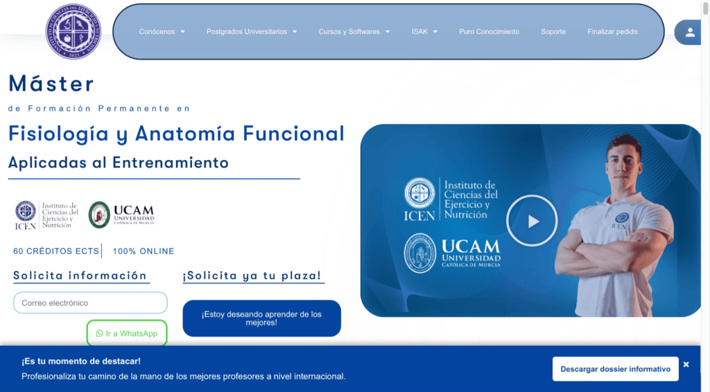 Todas las Carreras y Formaciones Oficiales relacionadas con el Deporte en España 35 Web de ICEN