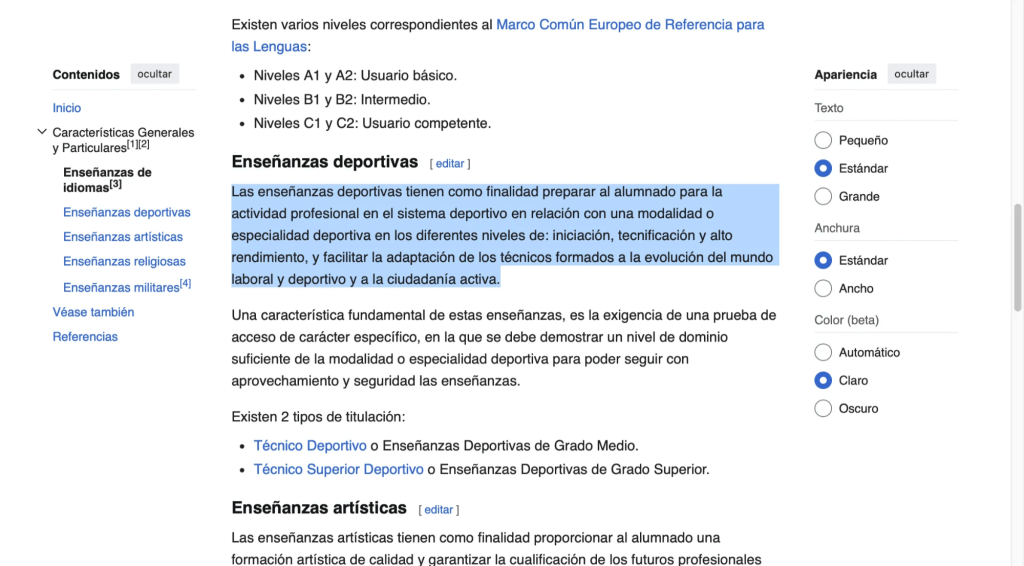Todas las Carreras y Formaciones Oficiales relacionadas con el Deporte en España 19 Enseñanzas deportivas Wikipedia