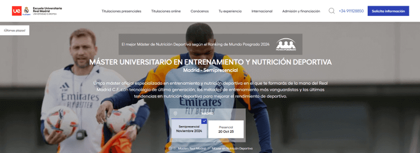Nutrición Deportiva Universidad Europea