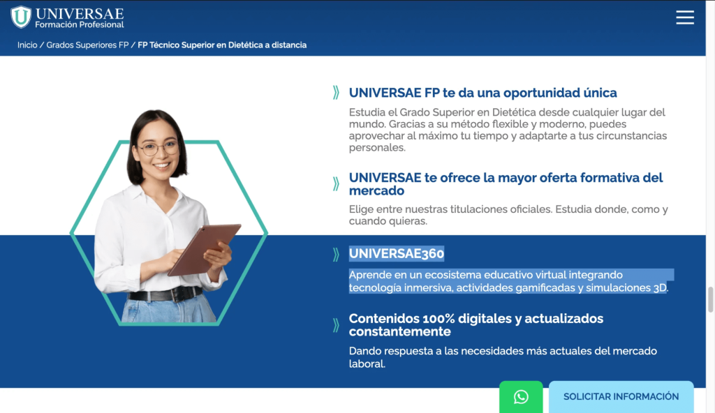 Universae grado superior dietetica