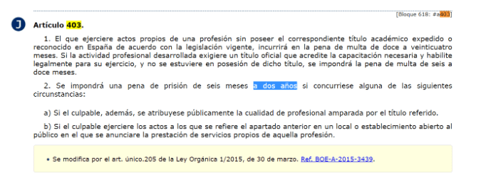 Meterte en problemas legales