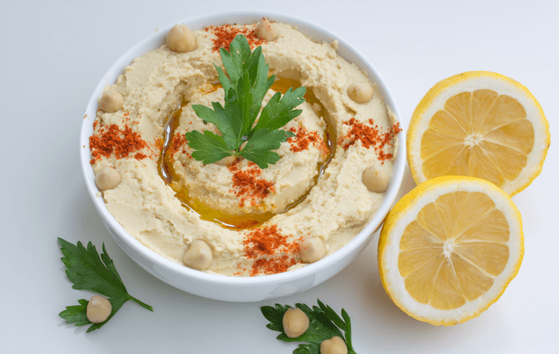 Hummus mediterráneo casero