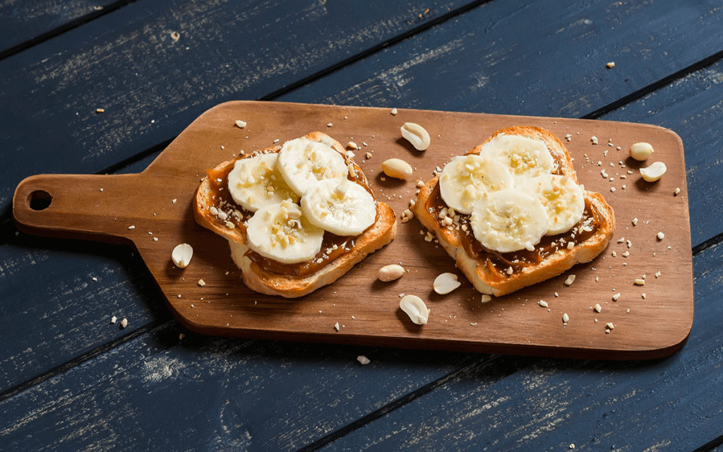 Tostada integral con crema