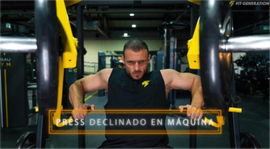 Press inclinado en máquina
