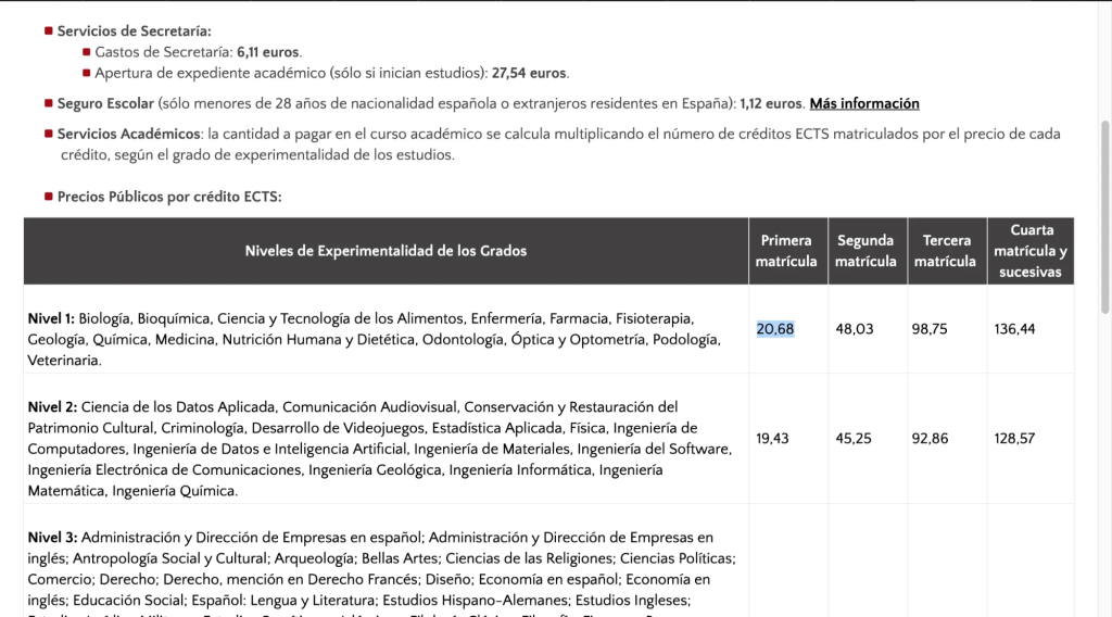 Web de la Universidad Complutense