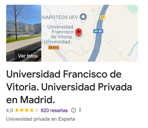  Universidad Francisco de Vitoria