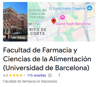 Universidad de Barcelona España