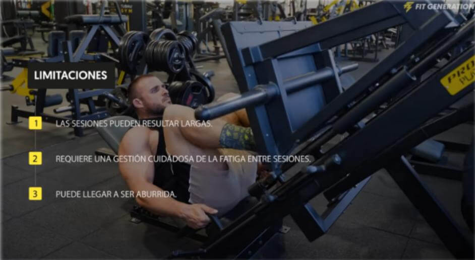 Ranking rutinas para ganar músculo (de peor a mejor) 33 Limitaciones rutina torso–pierna