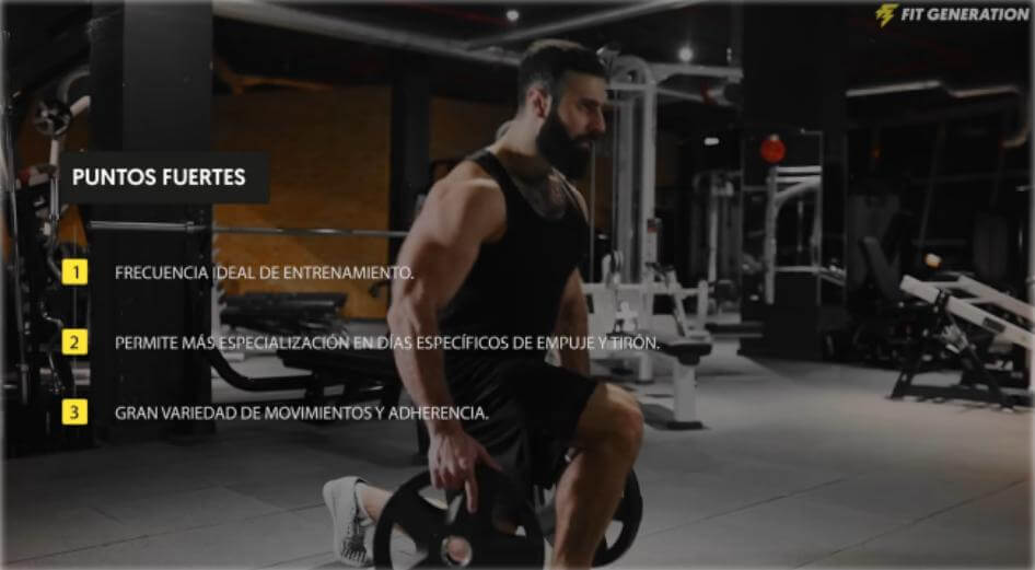 Ranking rutinas para ganar músculo (de peor a mejor) 49 Puntos fuertes rutina Push pull legs
