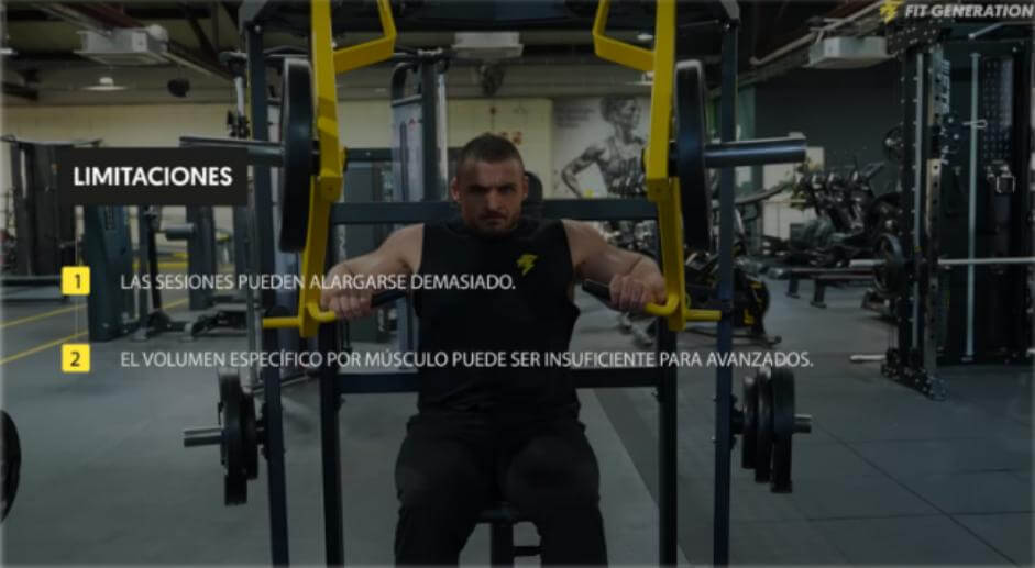 Ranking rutinas para ganar músculo (de peor a mejor) 15 Limitaciones la rutina fullbody