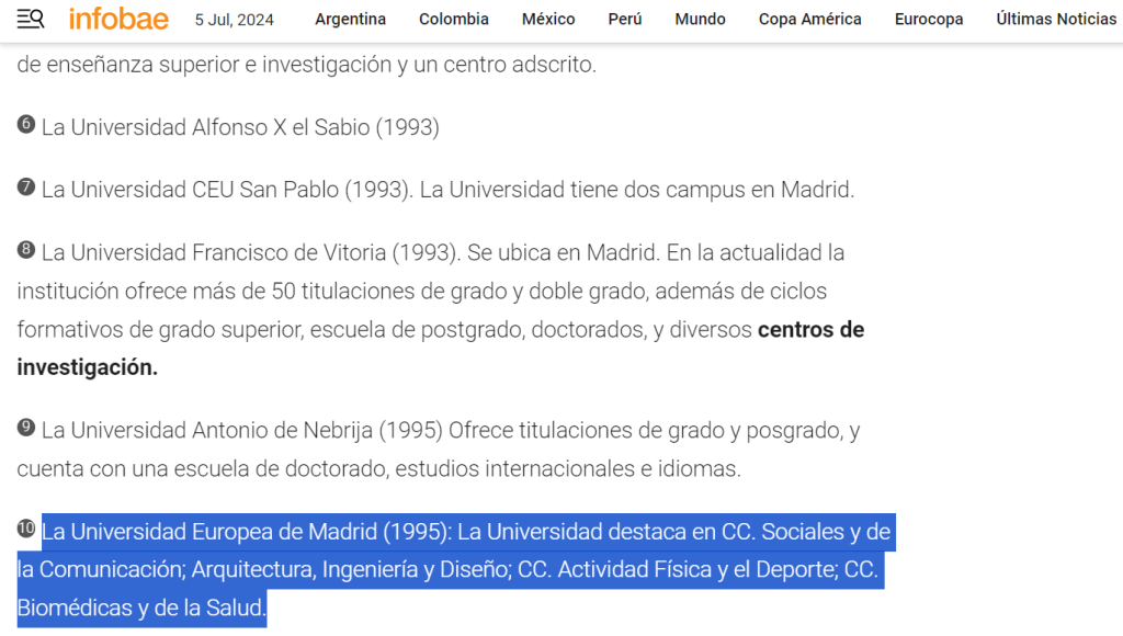 Universidades privadas antiguas de España