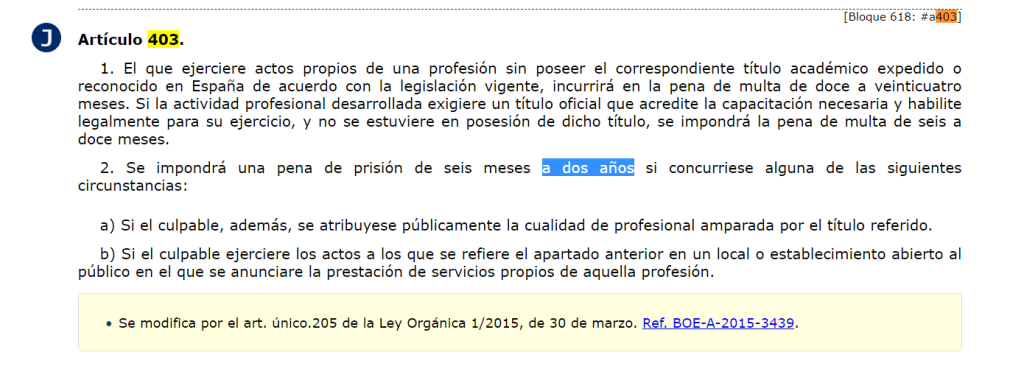 Código Penal Español