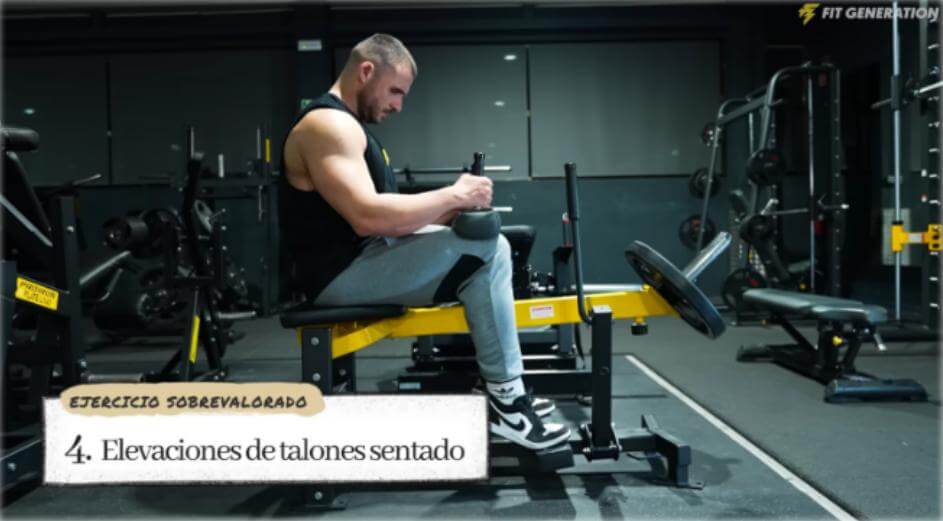 Elevaciones de talones sentado