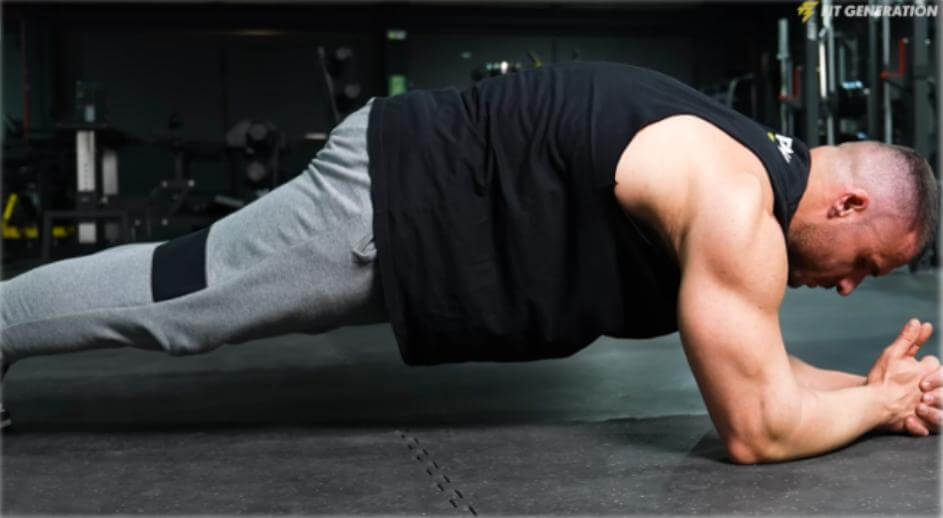 Ejercicio isométrico plancha abdominal 