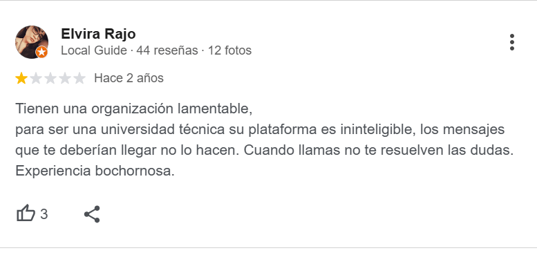 Reseñas negativas Elvira Rojo