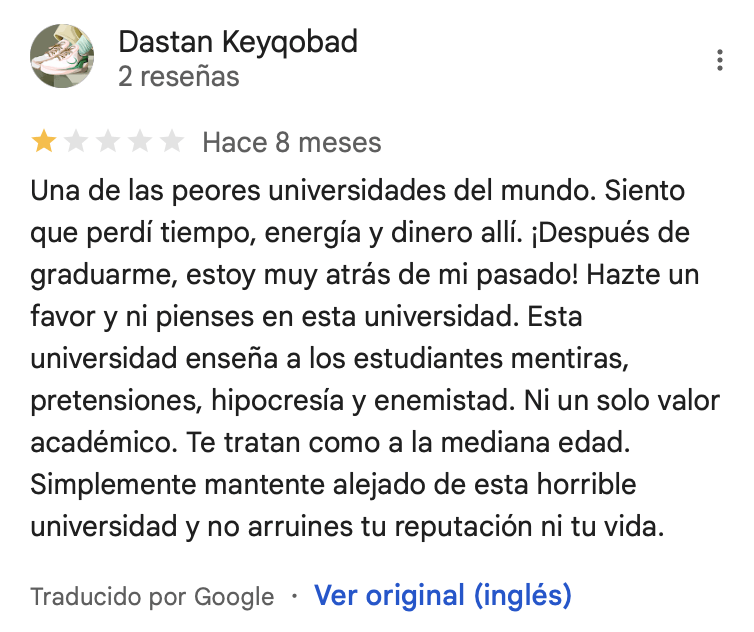Reseñas negativas Dastan