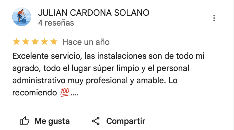 Reseñas positivas Julian Cardano