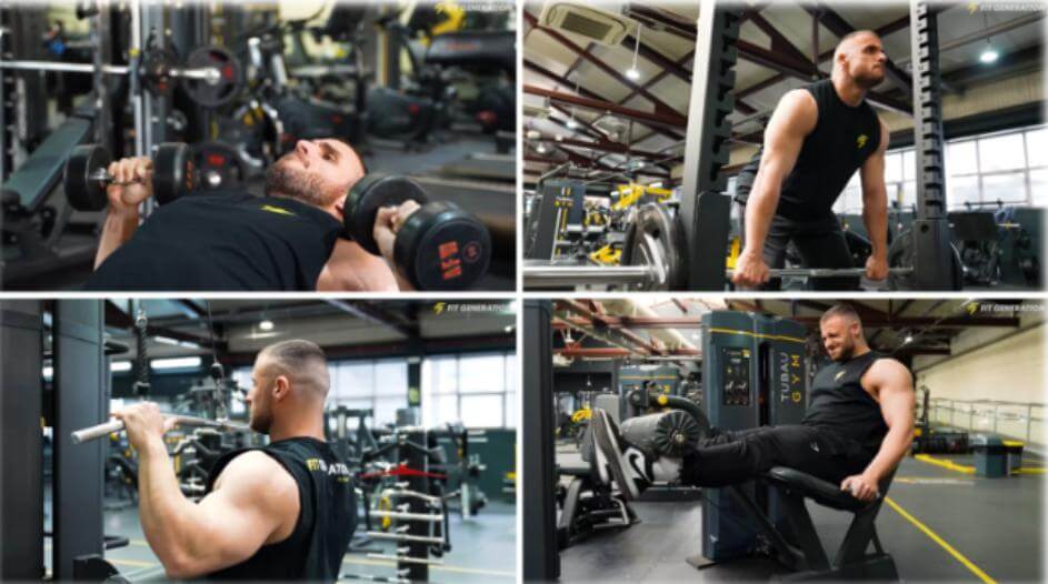Ejercitar diferentes grupos musculares