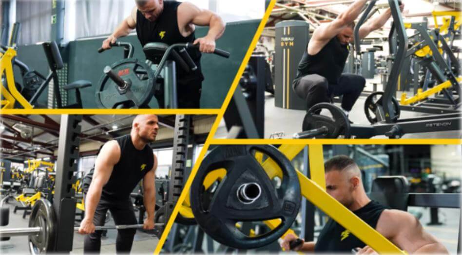 Serie de ejercicios al entrenar